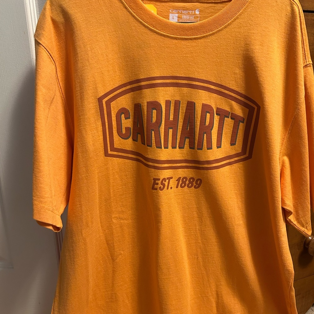 Carhartt Orange Graphic T-Shirt